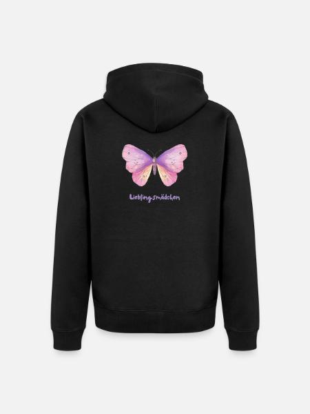 Butterfly – Magical butterfly design - Unisex Premium Organic Zip Hoodie - black