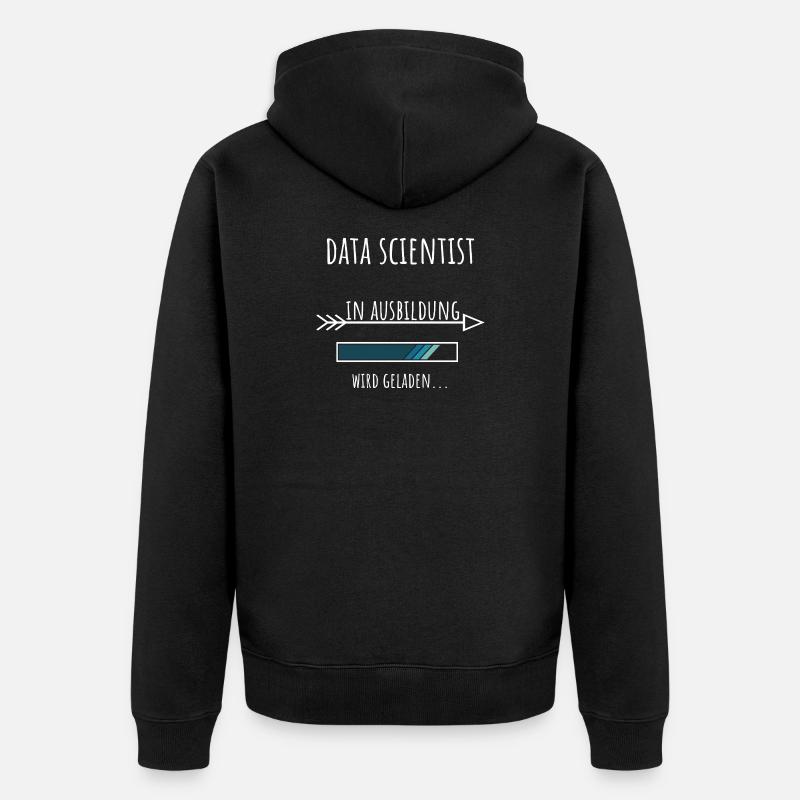 Data Science Beruf Ausbildung Data Scientist - Unisex Premium Bio Zip Hoodie - Schwarz