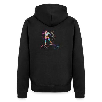 Ski de fond Ski de fond - Veste à capuche bio Premium Unisexe - noir - Dos - Nico (187cm)