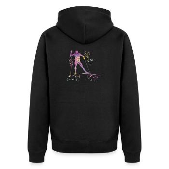 Ski de fond Ski de fond - Veste à capuche bio Premium Unisexe - noir - Dos - Nico (187cm)
