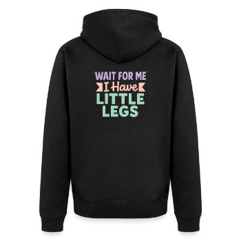 Idée de cadeau amusant pour un mème d’humour de proverbe mignon - Veste à capuche bio Premium Unisexe - noir - Dos - Nico (187cm)