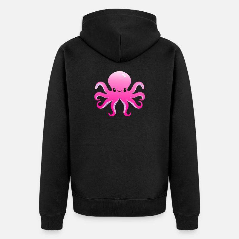 Pieuvre - Veste à capuche bio Premium Unisexe - noir