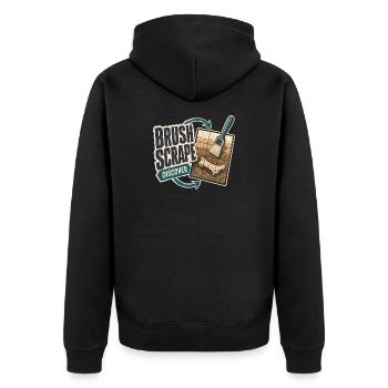 Fouille de dinosaures en section transversale révélée de fossiles - Veste à capuche bio Premium Unisexe - noir - Dos - Nico (187cm)