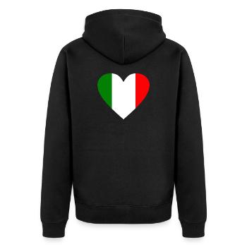 Italie - Veste à capuche bio Premium Unisexe - noir - Dos - Nico (187cm)