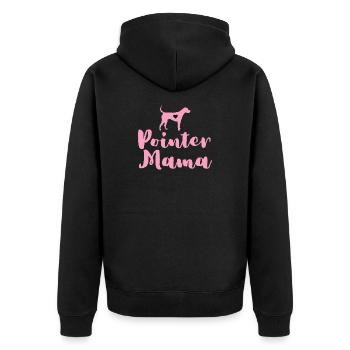 Allemand Pointer Maman Pointer Mama - Veste à capuche bio Premium Unisexe - noir - Dos - Nico (187cm)