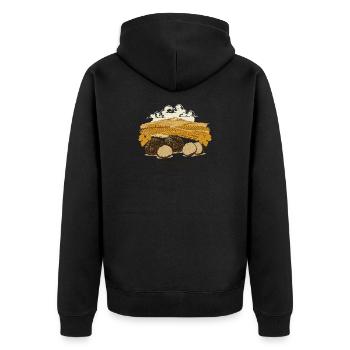 Festival de la truffe italienne - Veste à capuche bio Premium Unisexe - noir - Dos - Nico (187cm)