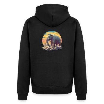 Mammouths Mammouth - Veste à capuche bio Premium Unisexe - noir - Dos - Nico (187cm)