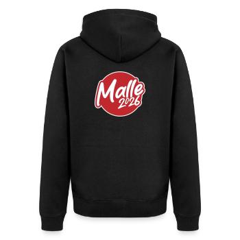 Malle 2026 Majorque - Veste à capuche bio Premium Unisexe - noir - Dos - Nico (187cm)