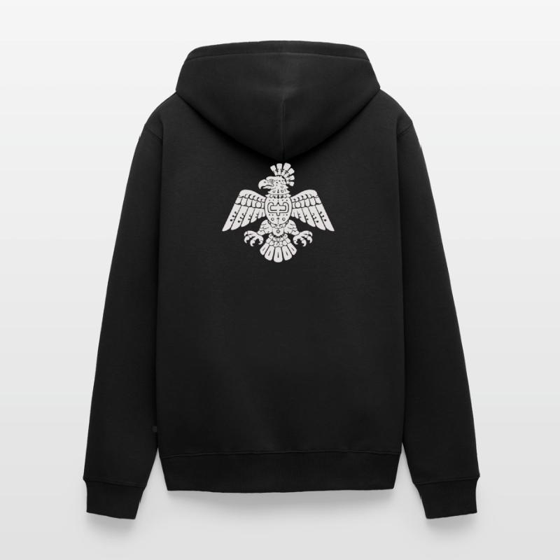 Aztec Eagle Totem Pattern Unisex Premium Organic Zip Hoodie