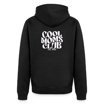 Club des mamans cool - Cadeau de maman pour la fête des mères - Veste à capuche bio Premium Unisexe - noir - Dos - Nico (187cm)