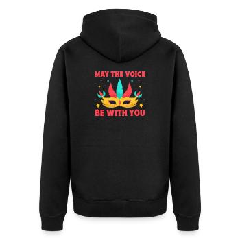 Théâtre musical Le cadeau théâtral The Voice Be With You - Veste à capuche bio Premium Unisexe - noir - Dos - Nico (187cm)