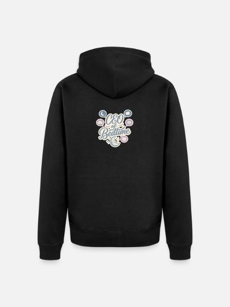 CEO of Bedtime: Sleepy Icons - Unisex Premium Organic Zip Hoodie - black