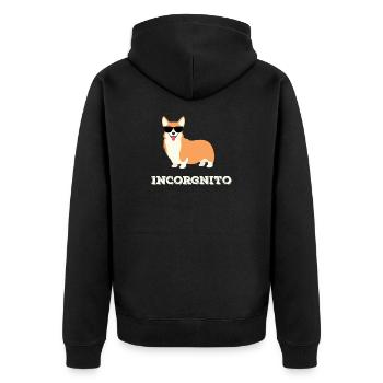 Incorgnito - Veste à capuche bio Premium Unisexe - noir - Dos - Nico (187cm)