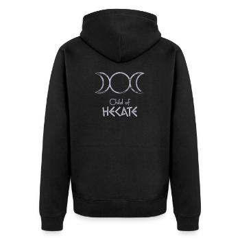 Child of Hecate – Percy Jackson inspired design - Unisex Premium Organic Zip Hoodie - black - Back - Nico (187cm)
