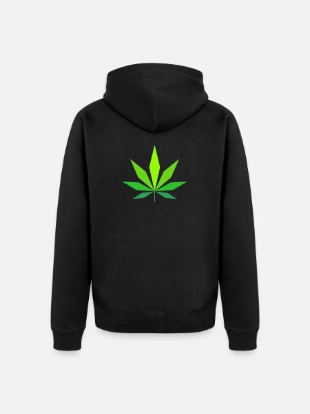 Cannabis - Unisex Premium Bio Zip Hoodie - Schwarz