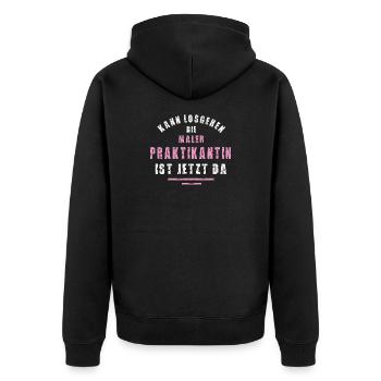 Painter Intern Thank you Internship Painting Painter - Unisex Premium Organic Zip Hoodie - black - Back - Nico (187cm)