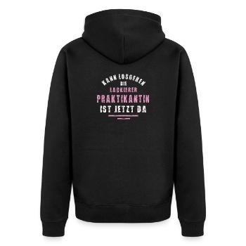Painter Intern Thank You Internship Paint Shop - Unisex Premium Organic Zip Hoodie - black - Back - Nico (187cm)