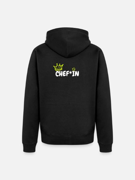 ChefIn  - Unisex Premium Bio Zip Hoodie - Schwarz