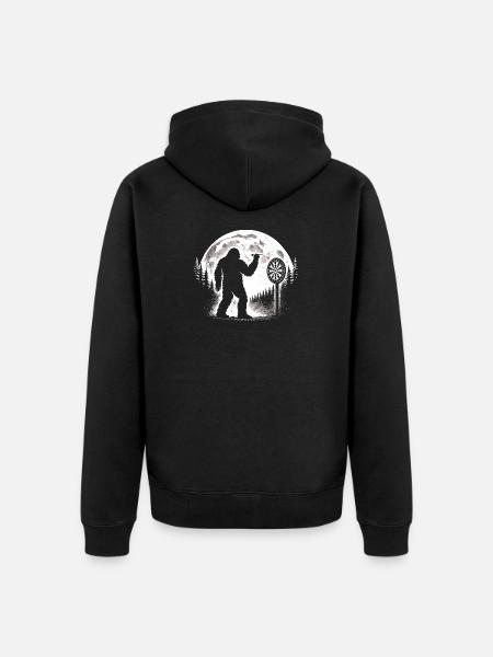 Bigfoot Darts - Unisex Premium Organic Zip Hoodie - black