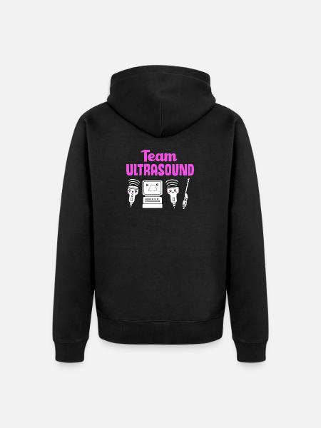 Ultrasonic Technician Ultrasonic Technician - Unisex Premium Organic Zip Hoodie - black