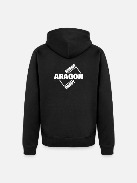 Money Aragon - Unisex Premium Organic Zip Hoodie - black