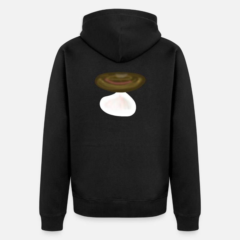 Nature des champignons champignons - Veste à capuche bio Premium Unisexe - noir