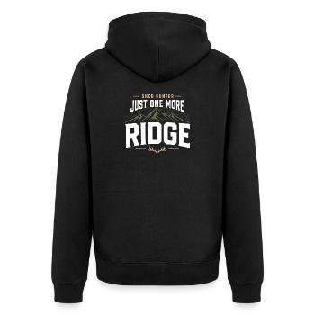 Schuppen-jagd-schuppen-jäger-geweih-jagd-weißwedel - Unisex Premium Bio Zip Hoodie - Schwarz - Hinten - Nico (187cm)