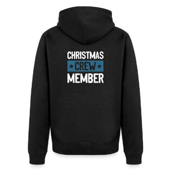 Équipage de Noël - Veste à capuche bio Premium Unisexe - noir - Dos - Nico (187cm)