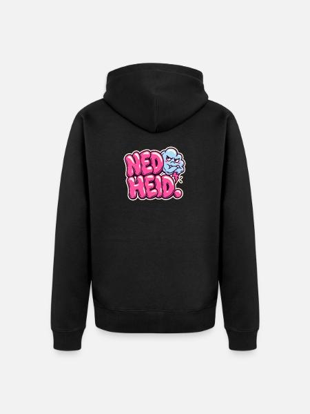 Ned heid bairisch - Unisex Premium Bio Zip Hoodie - Schwarz