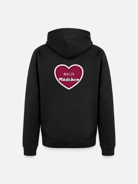 Painter Girl Painter Painter Girl Apprentice - Unisex Premium Organic Zip Hoodie - black