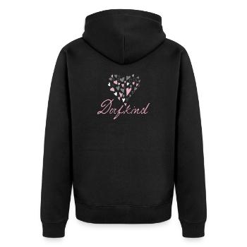 Village Kid - Veste à capuche bio Premium Unisexe - noir - Dos - Nico (187cm)