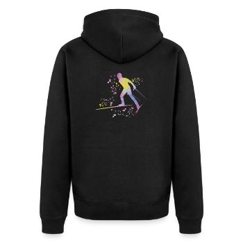 Ski de fond Ski de fond - Veste à capuche bio Premium Unisexe - noir - Dos - Nico (187cm)