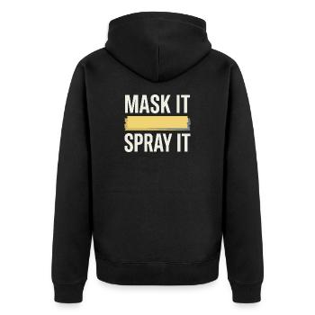 Car Body Workshop Car Body Technician - Unisex Premium Organic Zip Hoodie - black - Back - Nico (187cm)