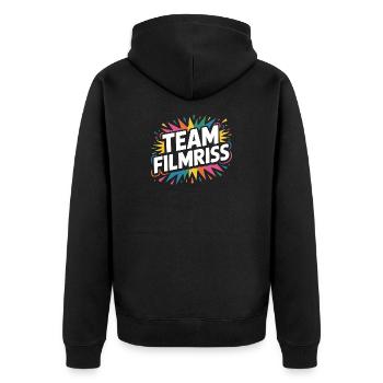 Équipe de Majorque Filmriss Party JGA Équipe de la fête Malle - Veste à capuche bio Premium Unisexe - noir - Dos - Nico (187cm)