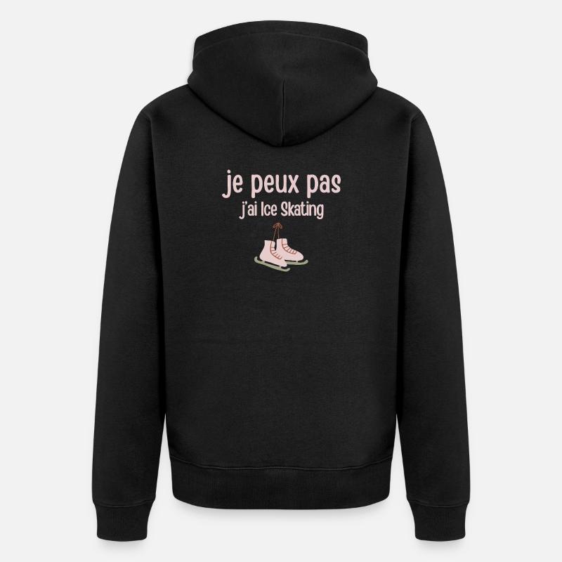 je peux pas j’ai Skating - Veste à capuche bio Premium Unisexe - noir