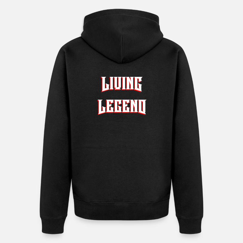 Living Legend - Unisex Premium Organic Zip Hoodie - black