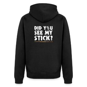 Did you see funny billiards billiards player - Unisex Premium Organic Zip Hoodie - black - Back - Nico (187cm)