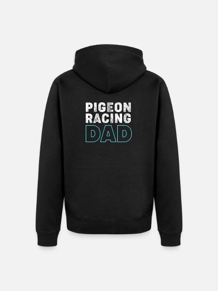 Course de pigeons Pigeons - Veste à capuche bio Premium Unisexe - noir