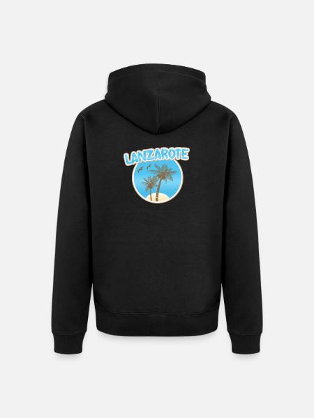 Gift for Lanzarote - Unisex Premium Organic Zip Hoodie - black