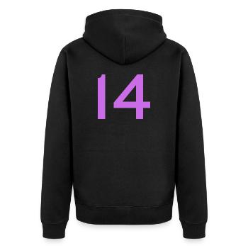 14 - Veste à capuche bio Premium Unisexe - noir - Dos - Nico (187cm)