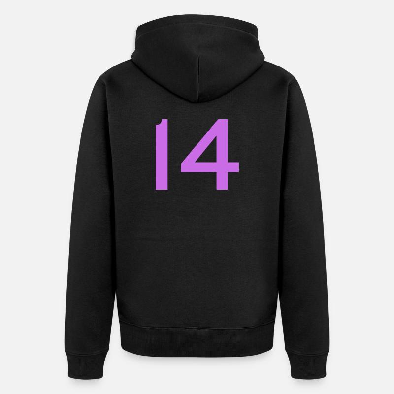 14 - Veste à capuche bio Premium Unisexe - noir