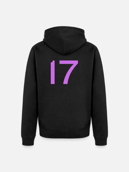 17 - Veste à capuche bio Premium Unisexe - noir
