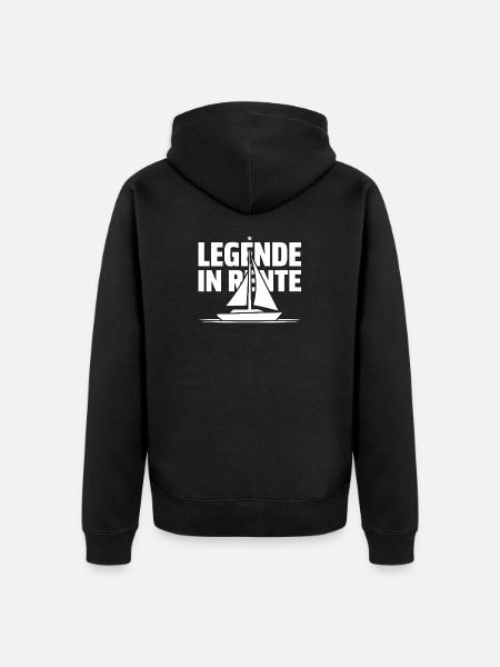 Légende à la retraite - Veste à capuche bio Premium Unisexe - noir