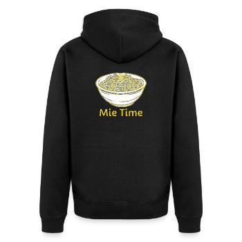 Bol de nouilles Mie Time - Veste à capuche bio Premium Unisexe - noir - Dos - Nico (187cm)