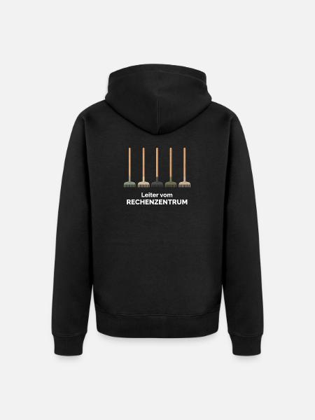Rechenzentrum Gartenarbeit Landschaftsgärtner - Unisex Premium Bio Zip Hoodie - Schwarz