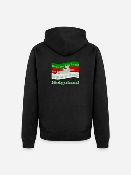 helgoland insel - Unisex Premium Bio Zip Hoodie - Schwarz