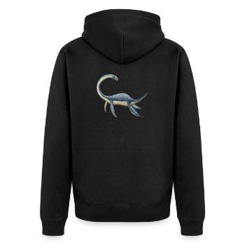 Dinosaure Plesiosaurus - Veste à capuche bio Premium Unisexe - noir - Dos - Nico (187cm)