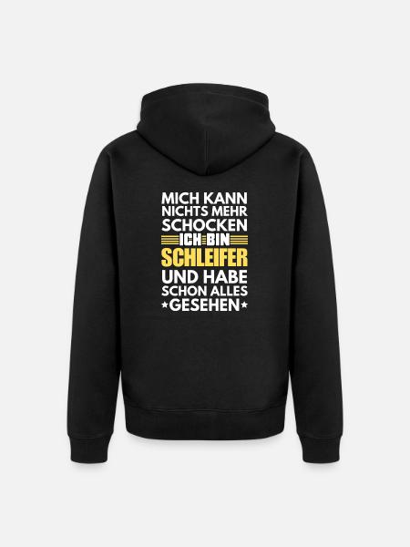 Non-shockable grinder - Unisex Premium Organic Zip Hoodie - black