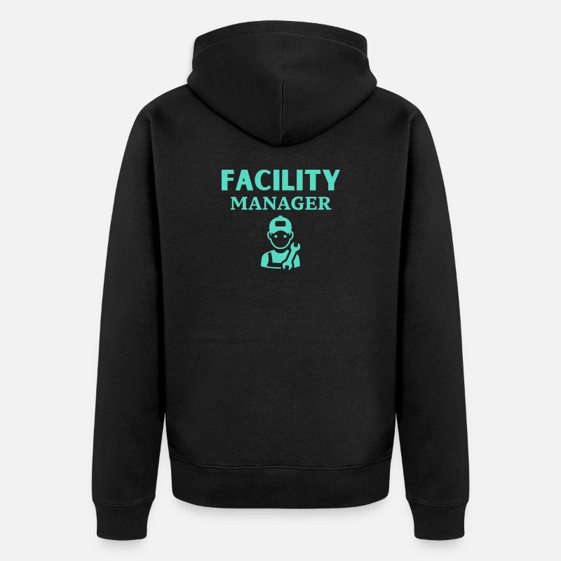 Gestionnaire d’installations - Veste à capuche bio Premium Unisexe - noir