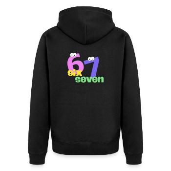 Tendance Six Seven - Veste à capuche bio Premium Unisexe - noir - Dos - Nico (187cm)